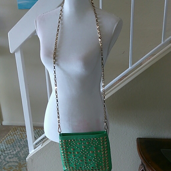 Handbags - Green Cross shoulder Purse